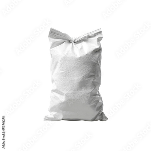 White Plastic Bag Mockup Blank Packaging for Branding and Design