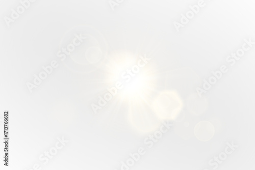 Bright Sunlight Flares Create Overexposed Light Leaks That Enhance Brightness in PNG Overlay Effects
