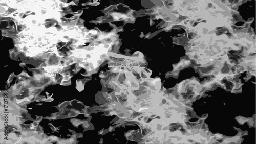 Abstract grayscale liquid texture with fluid, chaotic black and white patterns. Swirling in water, marbled smoke, or molten surfaces. Ideal for backgrounds, abstract design and modern digital art.