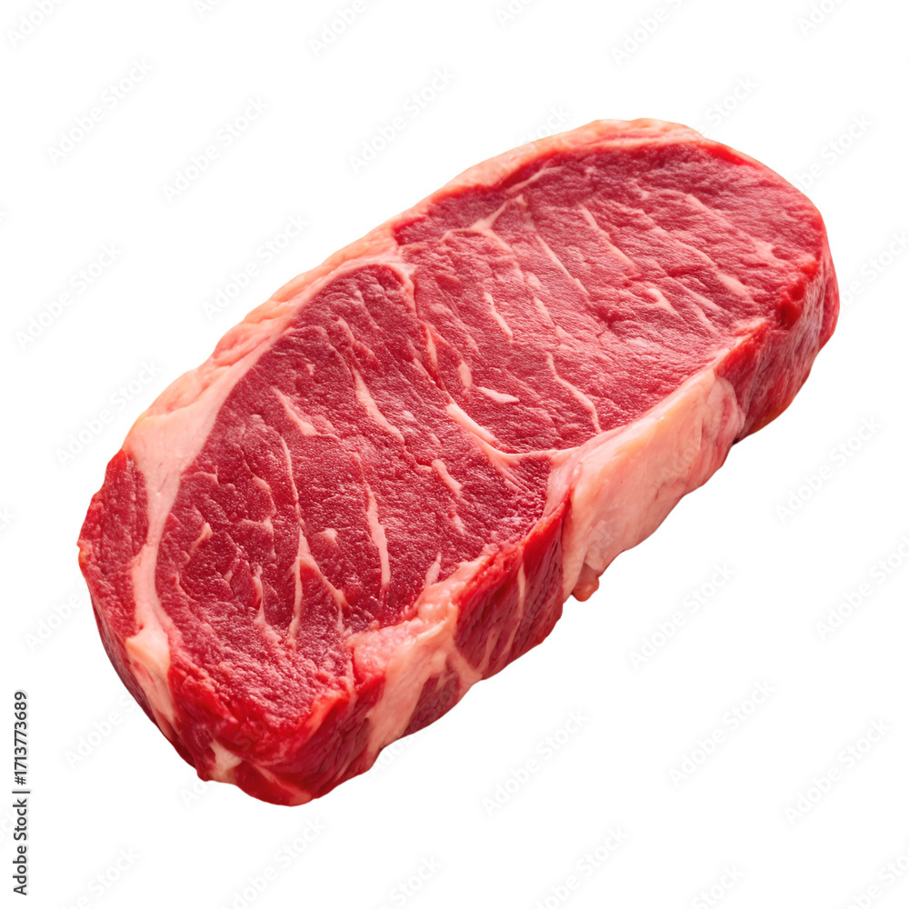 Raw New York Strip Steak on Black Background beef meat Raw New York Strip Steak on Black Background beef meat