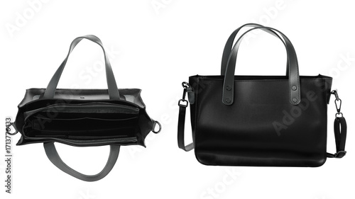 Women's bag with many internal compartments.