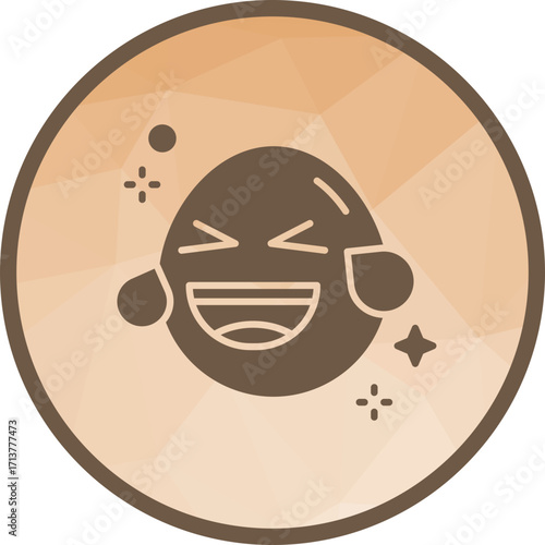 Face with Tears of Joy icon vector image. Suitable for mobile apps, web apps and print media.