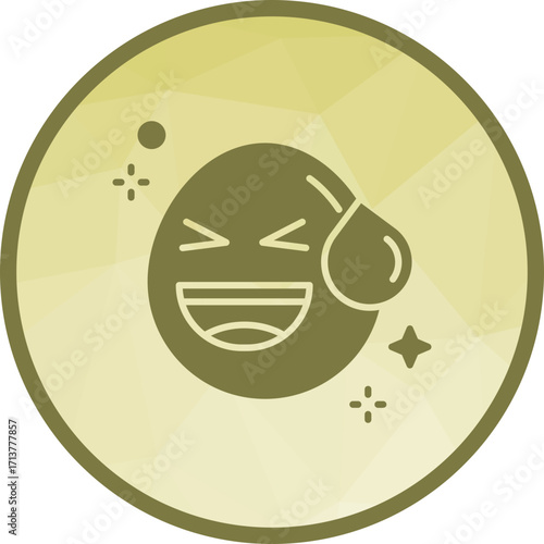 Grinning Face with Sweat icon vector image. Suitable for mobile apps, web apps and print media.