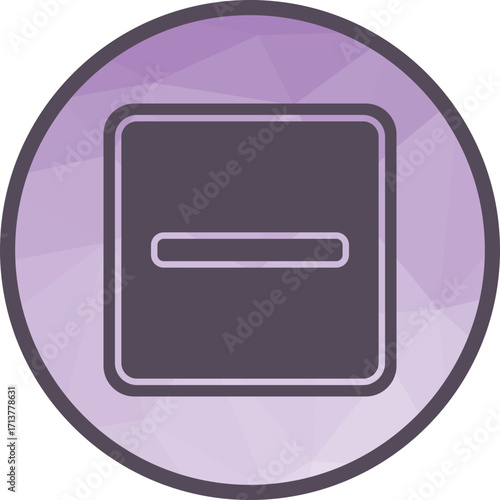 Minus icon vector image. Suitable for mobile apps, web apps and print media.