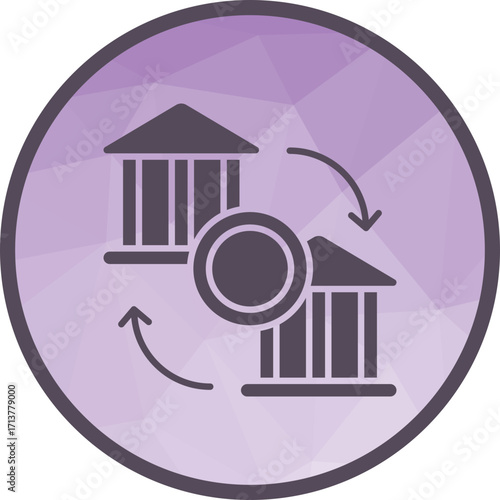 Money Transfer icon vector image. Suitable for mobile apps, web apps and print media.