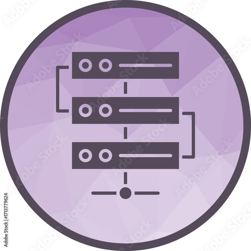 Server icon vector image. Suitable for mobile apps, web apps and print media.