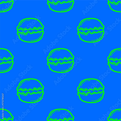 colorful macarons pattern background. doodle macaron seamless pattern background. multicolored french macarons pattern background. Macarons dessert pattern.