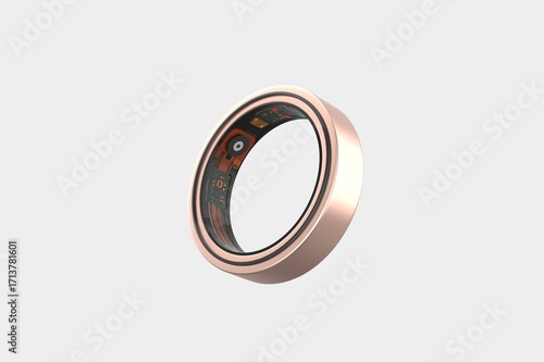 Smart Health Ring Body Monitoring Items Android Smart Ring,Smart Sleep. 3d illustration