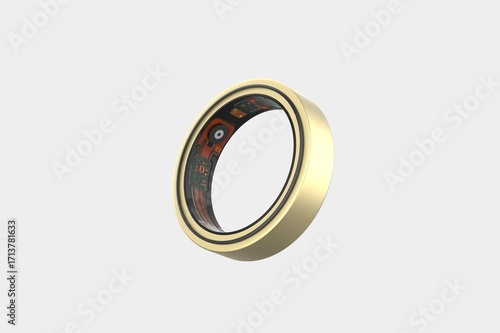 Smart Health Ring Body Monitoring Items Android Smart Ring,Smart Sleep. 3d illustration