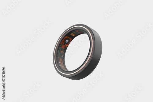 Smart Health Ring Body Monitoring Items Android Smart Ring,Smart Sleep. 3d illustration