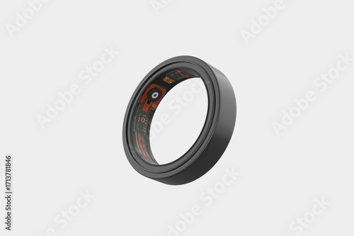 Smart Health Ring Body Monitoring Items Android Smart Ring,Smart Sleep. 3d illustration