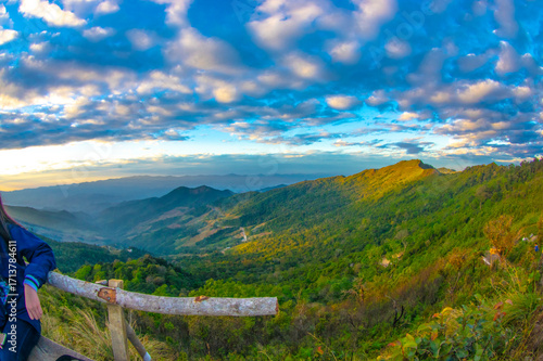 Photography mountain landscape in the mountains