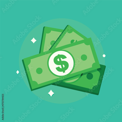 Dollar banknotes isolate on white background