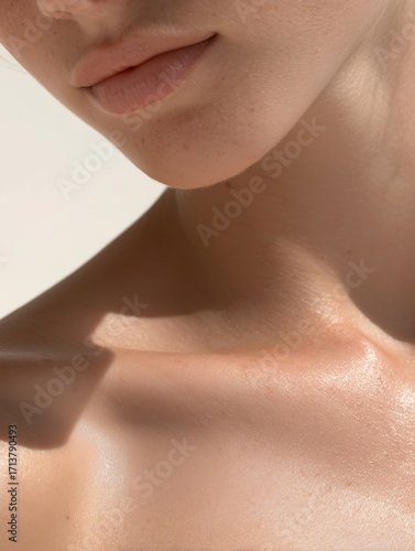 Wallpaper Mural body oil glow, golden sunlight reflections Torontodigital.ca