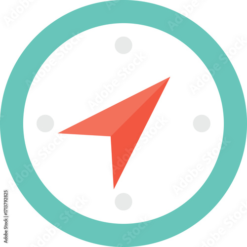 Route Planning Icon - Map Navigation Visualization