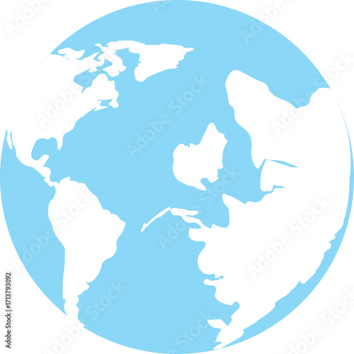 Global Navigation Icon - Worldwide Map Symbols