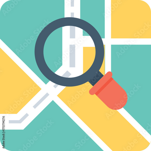 City Navigation Icon - Urban Map and Positioning Symbols