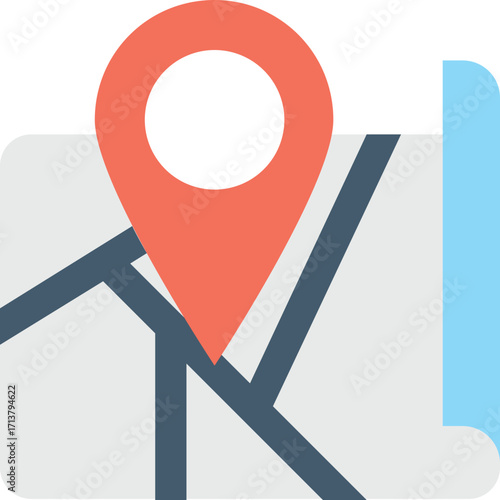 City Navigation Icon - Urban Map and Positioning Symbols