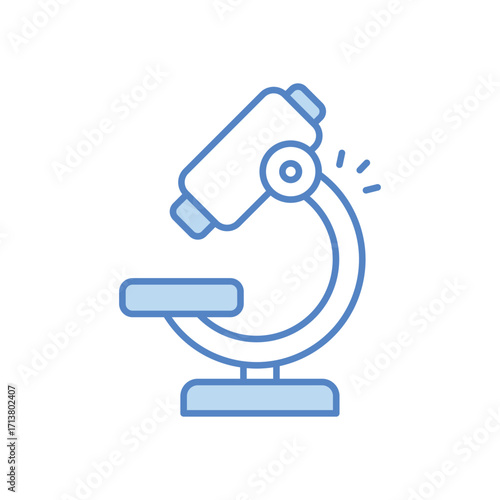 Research Blue Color Tone Icon Vector
