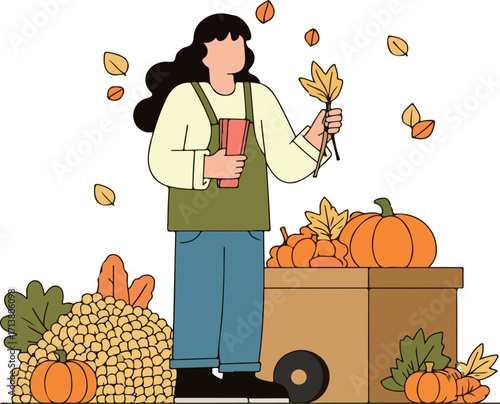 Autumn Harvest Scene