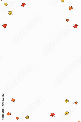 Falling Autumn Leaves Illustration