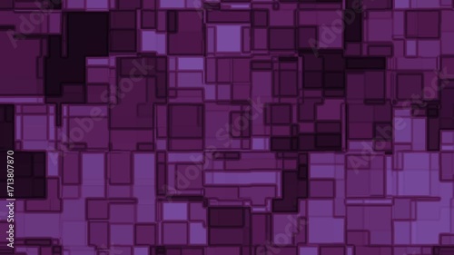 Seamless black and purple square pattern with geometric style, perfect for wallpapers, textiles, and modern digital backgrounds.