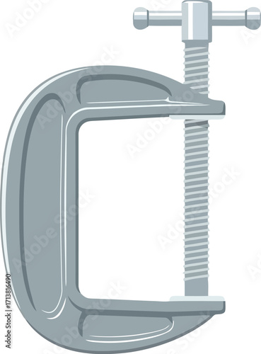 G clamp tool holding fast metalworking equipment vector