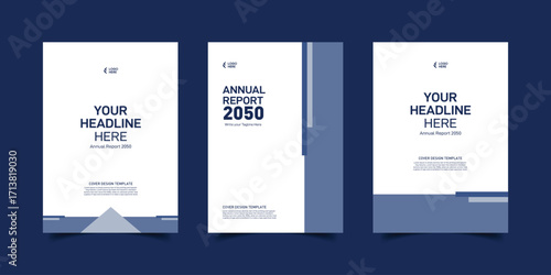 Creative vector illustration set with modern business infographic corporate web design template, Corporate annual report cover design