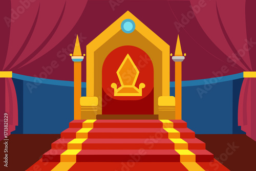 red carpet on stage