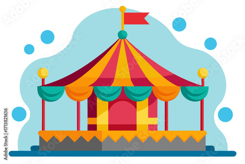 circus tent vector illustration