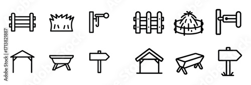 Minimalist Petting Zoo Icons