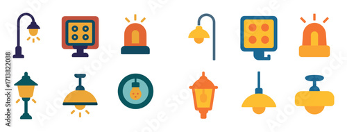 Industrial Lighting Icons