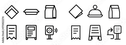 Minimalist Fastfood Icons