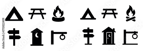 Camping Icon Set