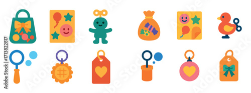 Colorful Birthday Icons