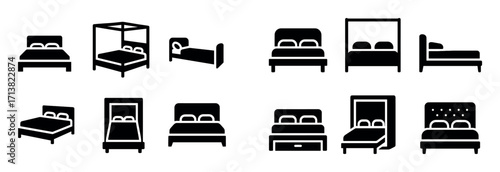 Modern Bed Icons