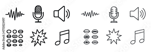 Audio Icons Sketch