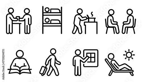 Hostel Activity Icons