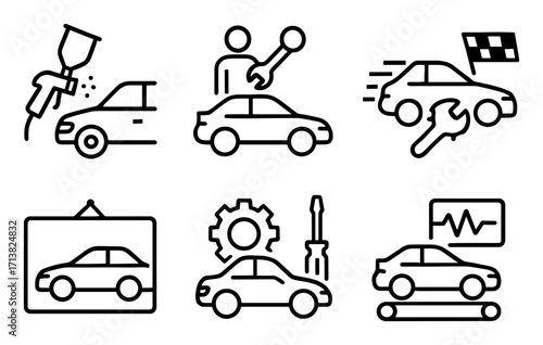 Car Tune-Up Icons