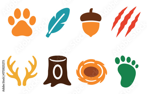 Colorful Forest Icons