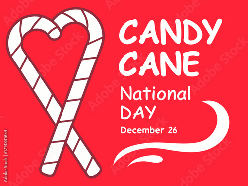 Celebrate National Candy Cane Day on December 26th with a Sweet Heart Shaped Candy Cane Design