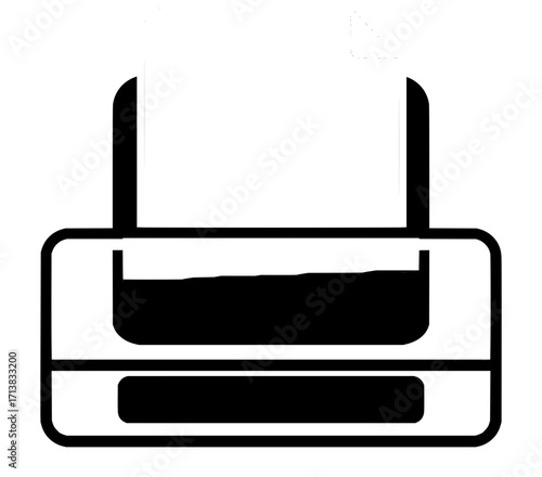 Professional printer icon representing business document output and office technology solutions