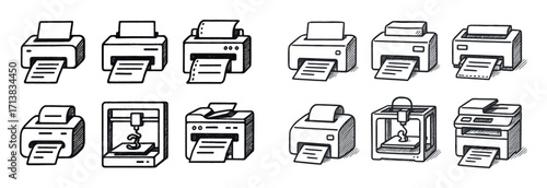 Printer Icon Grid