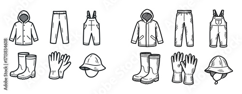 Waterproof Workwear Icons