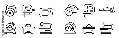 Minimalist Saw Icons