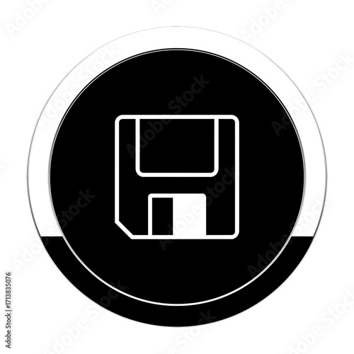 Vintage floppy disk icon symbolizing data storage, retro technology, and digital archives.