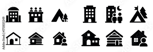 Travel Accommodation Icons