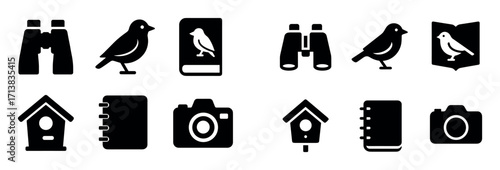 Outdoor Birdwatching Icons