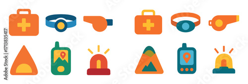 Mountain Safety Icons