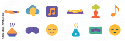 Yoga Relaxation Icons